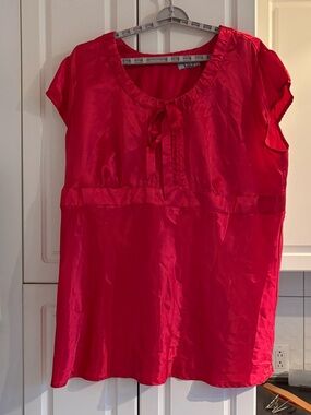 MXM Red Satin tunic